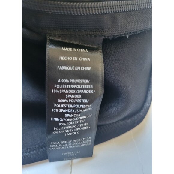 Bebe Black Embroidered Halter Top Size 8 Party Event Clubwear Wedding Cocktail - Picture 13 of 14